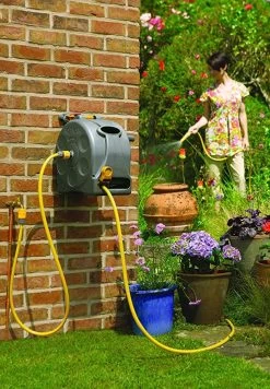 HOZELOCK 2415 COMPACT 2in1 REEL 25M HOSE & FITTINGS Free Standing / Wall Mounted -Garden Goodies Shop 2415 2