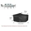 Bosmere D530-6 Seat Storm Rectangular Patio Set Cover-Black -Garden Goodies Shop Bosmer D530 6 Seater Rectangular Patio Set Cover