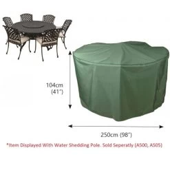 Bosmere C523 - Cover Up 6-8 Seater Circular Patio Set