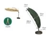 Bosmere C599 - Sail Parasol Cover - Green 2 Bosmere C599 - Sail Parasol Cover - Green -Garden Goodies Shop Bosmere C599 Cover Up Sail Parasol Cover