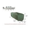 Bosmere C538 - Cover Up Rect Patio Set Cover 10 Seat - Green -Garden Goodies Shop Bosmere Covers C538