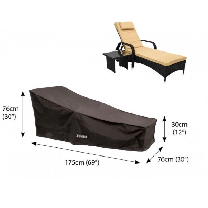 Bosmere D565 - Sunlounger Cover - Storm Black Bosmere D565 - Sunlounger Cover - Storm Black -Garden Goodies Shop Bosmere D565 Sunlounger Cover Storm Black