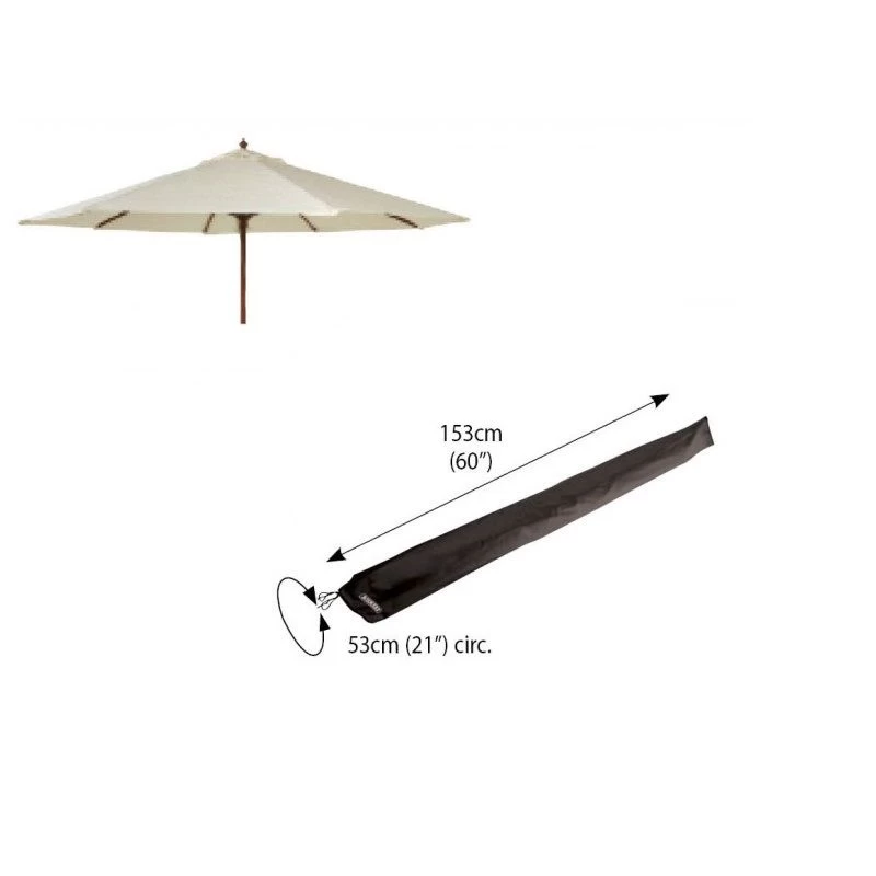 Bosmere D590 - Storm Parasol Cover - Black Bosmere D590 - Storm Parasol Cover - Black -Garden Goodies Shop Bosmere D590 Storm Black Large Parasol Cover