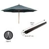 Bosmere D595 - Storm Parasol Cover - Black -Garden Goodies Shop Bosmere D595 Storm Black Extra Large Parasol Cover