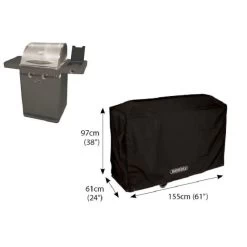 Bosmere D720 Storm Super Grill BBQ Cover - Black