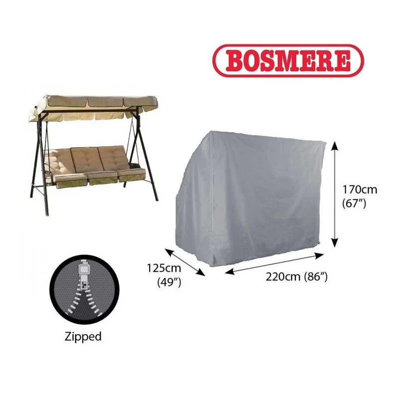 Bosmere U505 - Hammock Cover 3 Seat - Thunder Grey Bosmere U505 - Hammock Cover 3 Seat - Thunder Grey -Garden Goodies Shop Bosmere U505 Hammock Cover 3 Seat Thunder Grey
