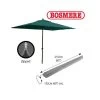 Bosmere U596 - Giant Parasol Cover With Zip Thunder Grey -Garden Goodies Shop Bosmere U596 Giant Parasol Cover with Zip Thunder Grey