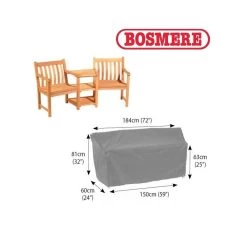 Bosmere U620 - Conversation Seat Cover Thunder Grey